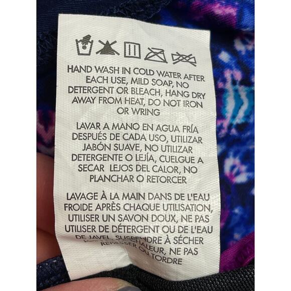 TYR Navy Tankini Top With Built In Bra Women's Size L 10/12 NWT - Picture 4 of 5